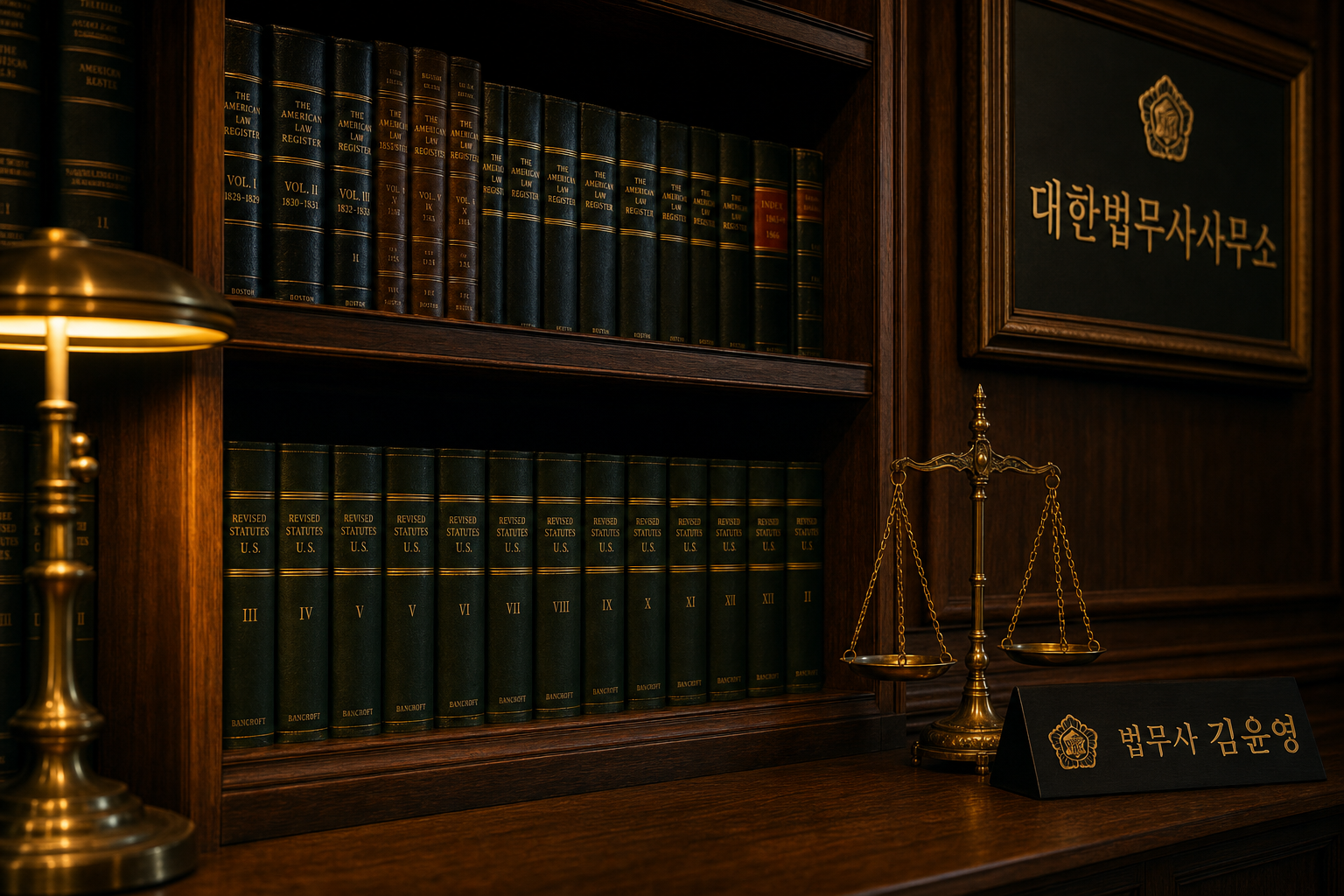 법무사 사무소 책장